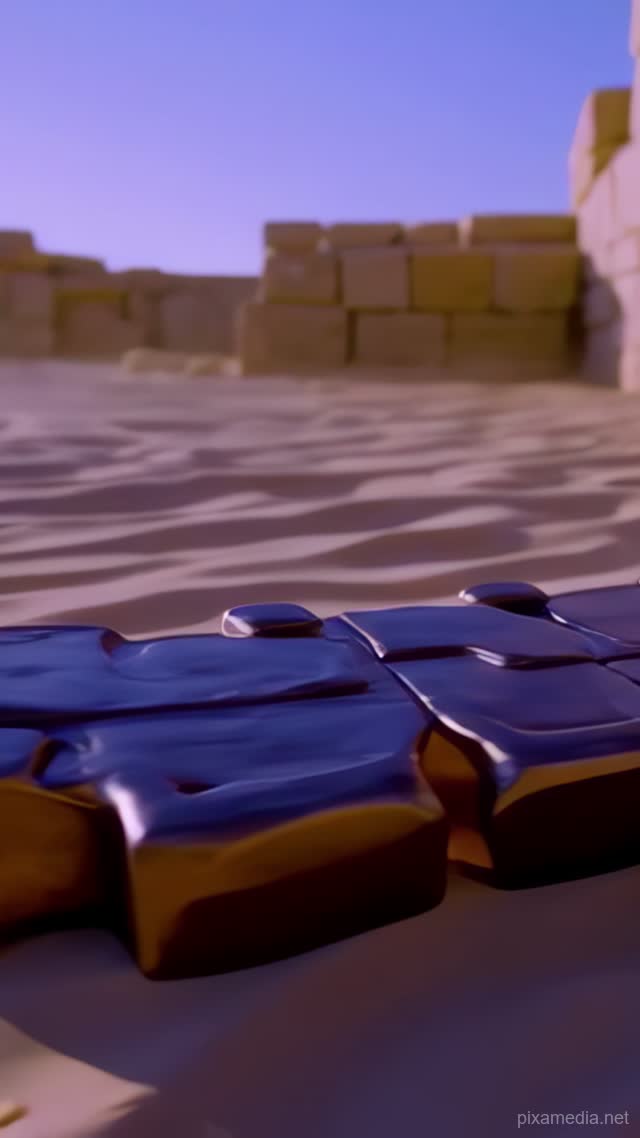 Copper Ingot in Saqqara Twilight - Ancient Civilizations AI stock